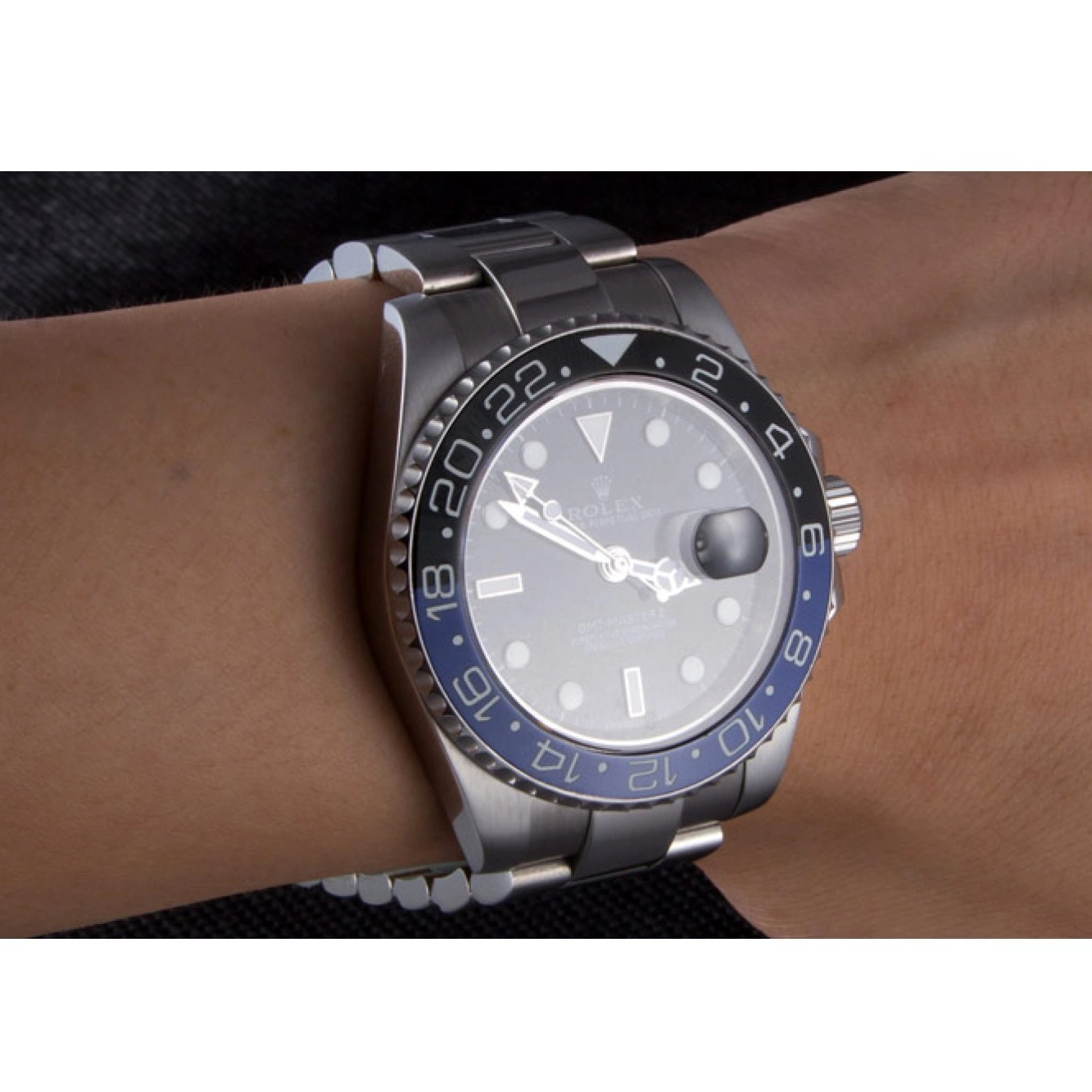 Aaa replica watch BLUE 2013 621393 Rolex rl431 BLACK MASTER GMT II BEZEL 0803
